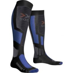 Skarpety SNOWBOARD. Niebieskie skarpetki damskie X SOCKS, bez wzorów. W wyprzedaży za 59,00 zł.