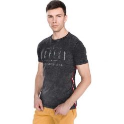 Replay Koszulka Czarny. Czarne podkoszulki męskie Replay, s, z haftami, z bawełny, vintage, bez kołnierzyka, z krótkim rękawem, krótkie. Za 257,95 zł.
