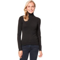Golfy damskie: Sweter w kolorze czarnym
