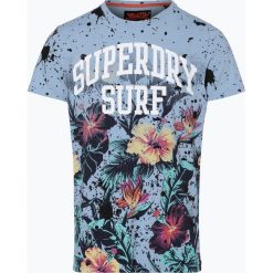 Superdry - T-shirt męski, niebieski. Niebieskie t-shirty męskie z nadrukiem Superdry, m, z bawełny. Za 149,95 zł.