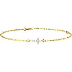 Złota bransoletka z diamentami. Żółte bransoletki damskie marki Diamant Vendôme, z diamentem, złote. W wyprzedaży za 537,95 zł.