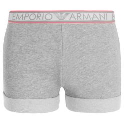 Szorty sportowe Emporio Armani Underwear 164199 9P287 00748. Szare spodenki sportowe damskie Emporio Armani Underwear, xs, bez wzorów, z bawełny, sportowe. W wyprzedaży za 159,00 zł.
