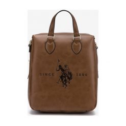 U.S. Polo Assn Folsom Plecak Brązowy. Pomarańczowe plecaki damskie U.S. Polo Assn., w paski, z materiału. Za 447,95 zł.