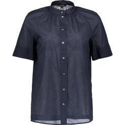 Bluzka w kolorze granatowym. Niebieskie bluzki damskie Marc O'Polo, bez wzorów, z bawełny, ze stójką, bez rękawów. W wyprzedaży za 219,95 zł.