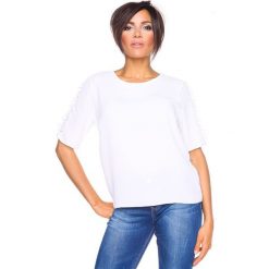 T-shirty damskie: Koszulka „Aline” w kolorze białym