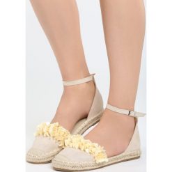 Beżowe Espadryle Mimi Pink. Brązowe espadryle damskie Born2be, bez wzorów, bez obcasa, na płaskiej podeszwie. Za 59,99 zł.