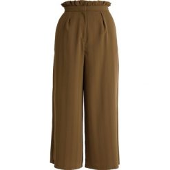 Spodnie z wysokim stanem: Topshop Tall FRILL WAIST Spodnie materiałowe khaki