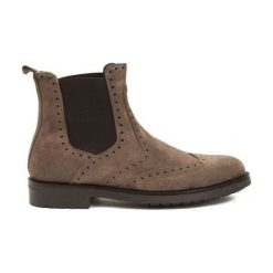 Trussardi botki męskie CARAGLIO brązowe 46. Pomarańczowe botki męskie Trussardi, bez zapięcia. Za 489,00 zł.
