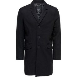 ONLY&SONS Męska płaszcz ONSJULIAN SOLID WOOL COAT OTW Black (rozmiar M). Czarne płaszcze męskie Only&Sons, m, bez wzorów, z wełny, bez kaptura. W wyprzedaży za 319,00 zł.