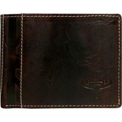 Portfel męski skórzany Buffalo Wild N992-HP-F. Pomarańczowe portfele męskie BUFFALO WILD, bez wzorów, ze skóry. Za 59,90 zł.