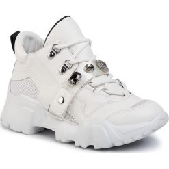 Sneakersy COLORS OF CALIFORNIA - HC.PEDUL05 White. Białe półbuty damskie Colors of California, z aplikacjami, ze skóry ekologicznej, bez obcasa, na płaskiej podeszwie, bez zapięcia. W wyprzedaży za 379,00 zł.