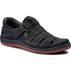 Półbuty LASOCKI FOR MEN - MI20-QUENTIN-04 Granatowy. Niebieskie półbuty skórzane męskie marki Kazar, na sznurówki. Za 169,99 zł.