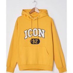 Bluza z aplikacją - Żółty. Żółte bluzy damskie House, s, z aplikacjami, bez rękawów, bez kaptura. Za 109,99 zł.