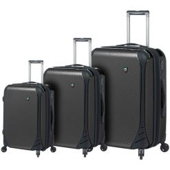 Mia Toro Zestaw Walizek m1021/3, Black. Czarne walizki marki Mia Toro, małe. Za 1555,00 zł.
