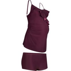 Tankini ciążowe (2 części) bonprix bordowy. Czerwone bielizna ciążowa bonprix. Za 109,99 zł.