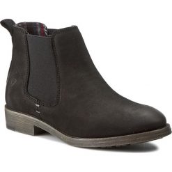 Sztyblety TAMARIS - 1-25071-27 Black 001. Czarne botki damskie na obcasie marki Tamaris, z materiału. W wyprzedaży za 229,00 zł.