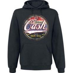 Johnny Cash Rock 'n' Roll Bluza z kapturem czarny. Czarne bluzy męskie marki Johnny Cash, l, z nadrukiem, z kapturem. Za 164,90 zł.