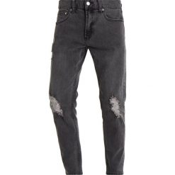Jeansy męskie: Obey Clothing JUVEE FLOODED Jeansy Slim Fit destroyed black