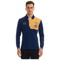Galvanni Koszulka Polo Męska Wollogong Xl Ciemnoniebieska. Niebieskie koszulki męskie GALVANNI, xl, bez wzorów, polo, bez rękawów. W wyprzedaży za 299,00 zł.