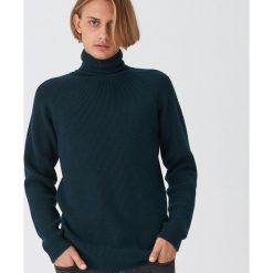 Sweter z golfem - Turkusowy. Niebieskie swetry męskie House, s, bez wzorów. Za 119,99 zł.