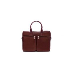 Męska skórzana torba na ramię, laptopa Solier SL01 DUNDEE. Czarne torby męskie skórzane marki Solier, w paski, ze skóry, eleganckie, na ramię. Za 449,00 zł.
