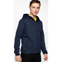 Bluza męska BLM007 - kobalt melanż. Bluzy męskie m, melanż, z dzianiny, z kapturem. W wyprzedaży za 109,99 zł.