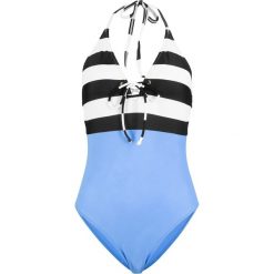 Kostium kąpielowy bonprix niebiesko-czarno-biały. Stroje kąpielowe damskie bonprix. Za 54,99 zł.