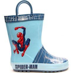 Kalosze chłopięce niebieskie Spiderman 22. Niebieskie kalosze chłopięce NoName. Za 79,99 zł.