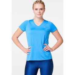 Koszulka Do Biegania Damska Run Dry Niebieska. Niebieskie t-shirty damskie KALENJI, l, bez wzorów, z poliesteru, bez kołnierzyka. Za 19,99 zł.