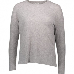 Sweter w kolorze jasnoszarym. Szare swetry klasyczne damskie Mustang, s, z okrągłym kołnierzem. W wyprzedaży za 86,95 zł.