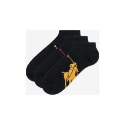 Polo Ralph Lauren 3-pack Skarpetki Czarny. Czarne skarpetki męskie Polo Ralph Lauren, bez wzorów, z elastanu. Za 88,95 zł.