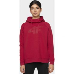 Bluza damska BLD304 - ciemna czerwień. Czerwone bluzy damskie m, bez wzorów, z dzianiny, bez rękawów, bez kaptura. W wyprzedaży za 99,99 zł.
