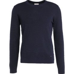 Swetry klasyczne męskie: Armani Collezioni STRUCTURED Sweter dunkelblau