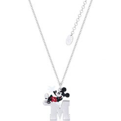 Myszka Miki i Minnie Disney by Couture Kingdom - M for Mickey Naszyjnik srebrny. Szare bez kategorii marki Myszka Miki i Minnie, na imprezę, srebrne. Za 224,90 zł.