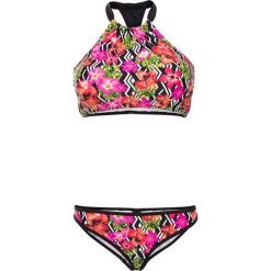 Bikini z biustonoszem opaską (2 części) bonprix czarno-biało-czerwony. Białe stroje kąpielowe damskie bonprix, bez wzorów. Za 79,99 zł.
