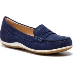 Mokasyny GEOX - D Vega Moc A D92DNA 00022 C4000 Blue. Niebieskie mokasyny damskie Geox, z zamszu, na płaskiej podeszwie. W wyprzedaży za 269,00 zł.