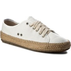 Espadryle EMU AUSTRALIA - Agonis W11411 Coconut. Białe espadryle damskie marki EMU Australia, z materiału, na płaskiej podeszwie. W wyprzedaży za 199,00 zł.