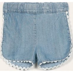 Name it - Szorty dziecięce 86-110 cm. Niebieskie spodenki dziewczęce Name it, bez wzorów, z jeansu, casualowe. W wyprzedaży za 49,90 zł.