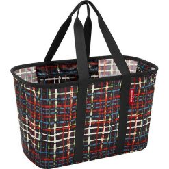 Shopper bag damskie: Torba z kolorowym wzorem na zakupy – 47 x 30 x 29 cm