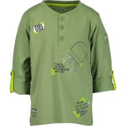 Blue Seven - Longsleeve dziecięcy 92-128 cm. Zielone t-shirty chłopięce Blue Seven, z nadrukiem, z bawełny, z długim rękawem. W wyprzedaży za 34,90 zł.