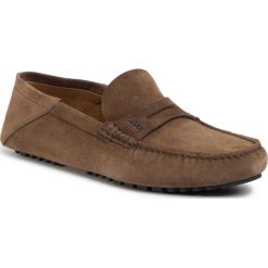 Mokasyny BOSS - Driver 50429102 10208864 01 Dark Brown 205. Pomarańczowe mokasyny męskie Boss, ze skóry. W wyprzedaży za 829,00 zł.