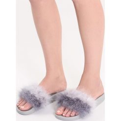 Szare Klapki Pleasing. Szare chodaki damskie vices, z materiału, na platformie. Za 49,99 zł.