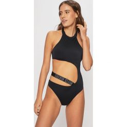 Calvin Klein Jeans - Strój kąpielowy. Czarne stroje kąpielowe damskie Calvin Klein Jeans, s, z haftami, z elastanu. Za 499,90 zł.