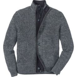 Sweter rozpinany Regular Fit bonprix antracytowo-szary melanż. Szare kardigany damskie marki bonprix, s, melanż. Za 109,99 zł.