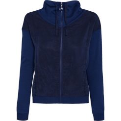 Bluza DEHA EASY Granatowy. Niebieskie bluzy sportowe damskie marki Deha, z jedwabiu, z długim rękawem, długie. Za 189,00 zł.