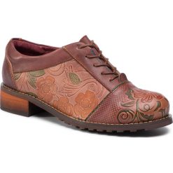 Oxfordy LAURA VITA - Gacryo 55 CT1905-Z55 Brun. Pomarańczowe półbuty damskie LAURA VITA, bez obcasa, na płaskiej podeszwie, bez zapięcia. Za 419,00 zł.