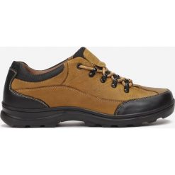 Camelowe Skórzane Buty Sportowe Fyseraya. Brązowe buty sportowe męskie Born2be, bez zapięcia. Za 199,99 zł.