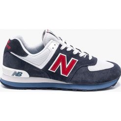 New Balance - Buty ML574ESC. Niebieskie buty sportowe męskie marki New Balance, z gumy, na sznurówki. Za 349,90 zł.