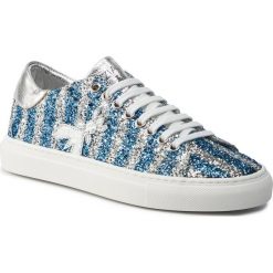 Sneakersy PATRIZIA PEPE - 2V8808/AN84-J2DP Silver/Blue. Szare półbuty damskie Patrizia Pepe, ze skóry. Za 919,00 zł.