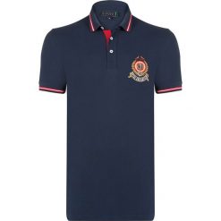 Koszulki polo: Koszulka polo „Grain” w kolorze granatowym